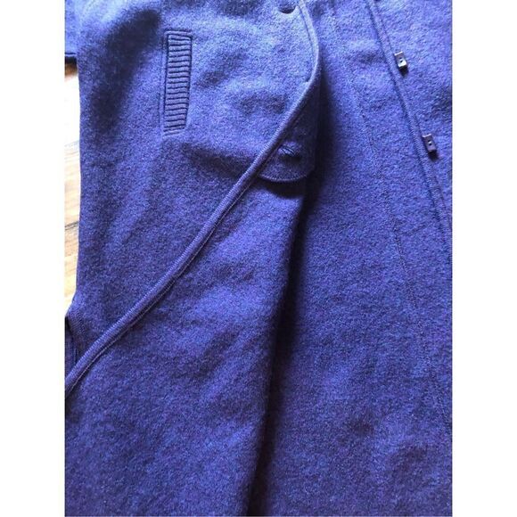 BEAUTIFUL Geiger 100% Wool Vintage Full Length Overcoat Sweater Jacket 42 - Picture 14 of 16